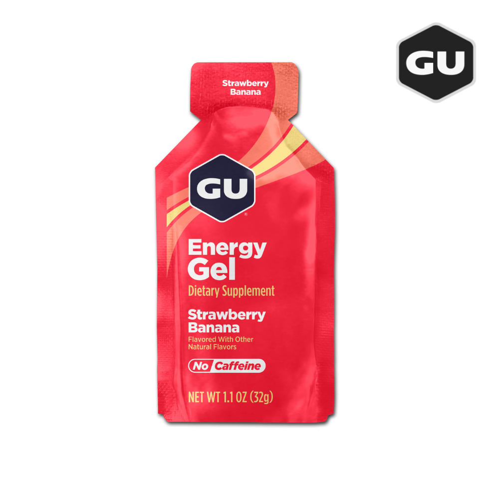 (6 Packs) GU Energy Gel - Strawberry Banana - Expiry Date: Sept / Dec 2026