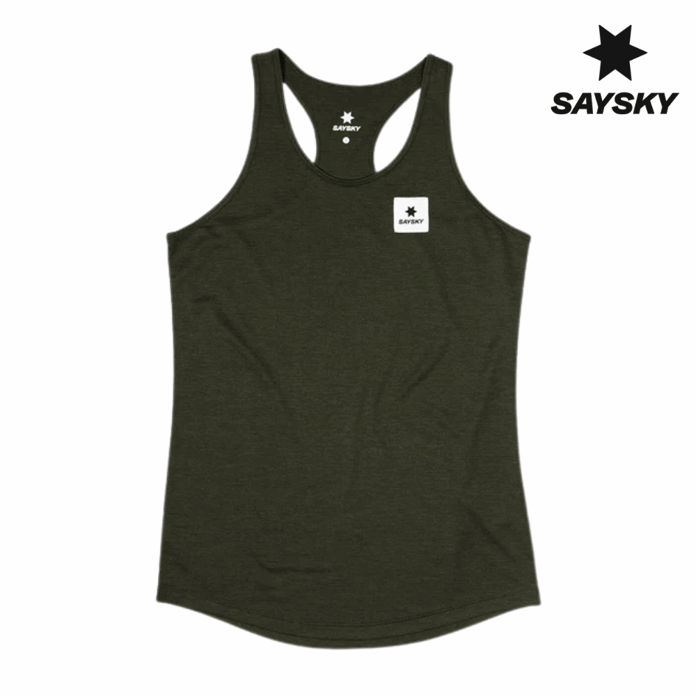 Buy SAYSKY Women Clean Combat Pro Singlet - Green for running in Singapore - Running Lab SG