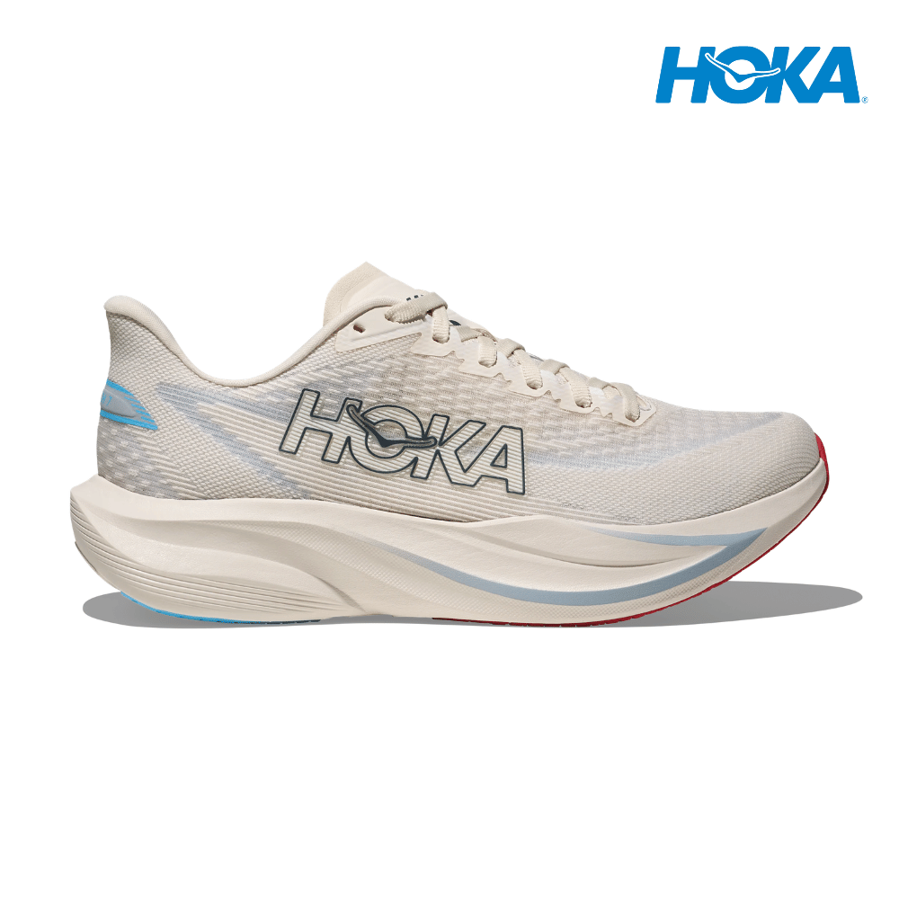 Buy HOKA Men Mach 7 Wide - Alabaster / Soaring Blue for running in Singapore - Running Lab SG