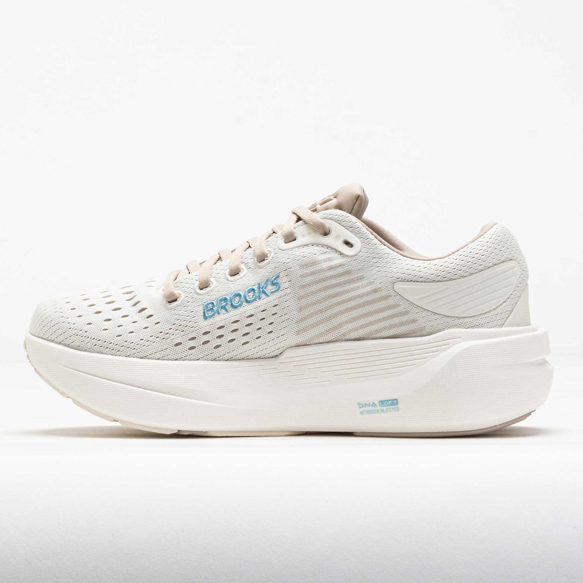 Buy Brooks Women Ghost Max 3 Wide - Coconut / Chateau Grey / Blue for running in Singapore - Running Lab SG