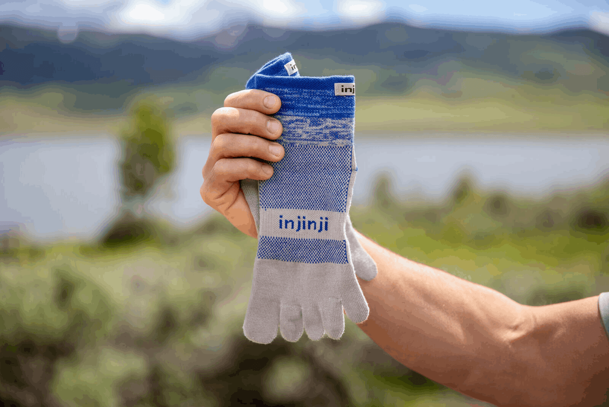 Injinji Trail Midweight Mini-Crew Coolmax - Neptune