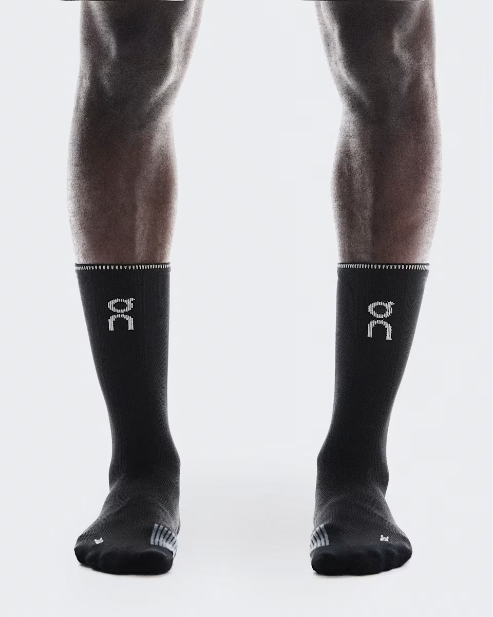 Buy On Unisex Performance Run Sock High - Black / Eclipse for running in Singapore - Running Lab SG