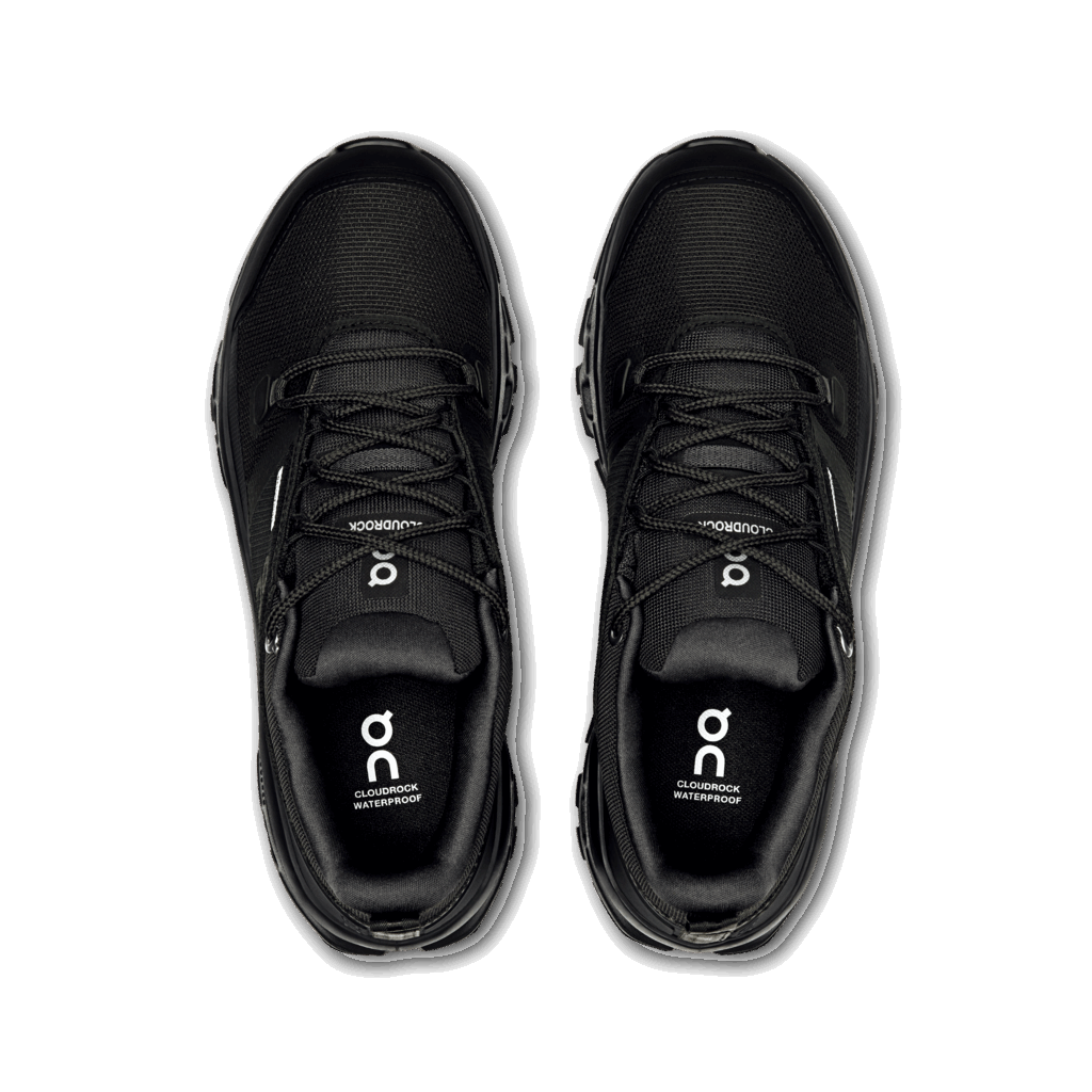 On Women Cloudrock Low Waterproof - Black / Black