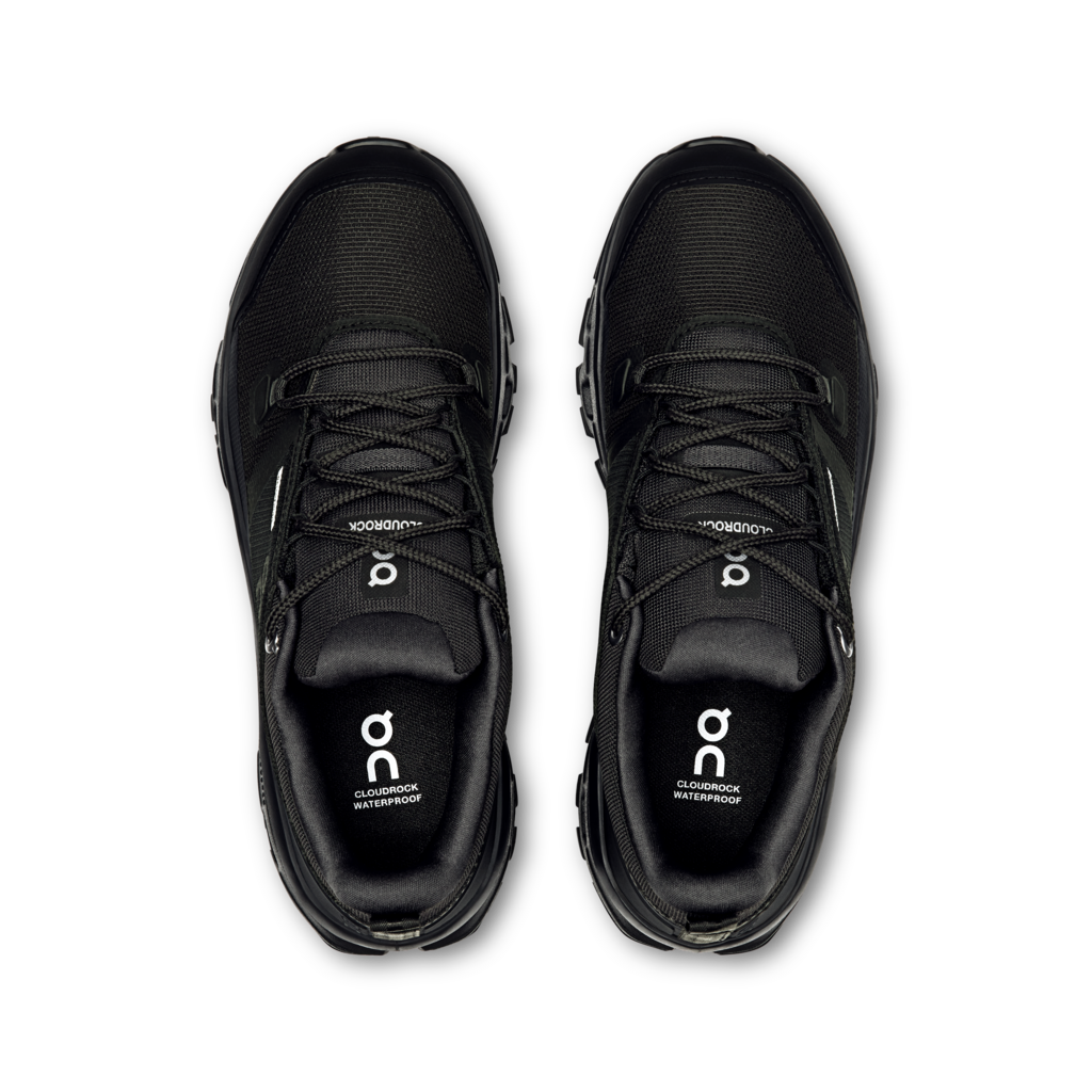 On Women Cloudrock Low Waterproof - Black / Black