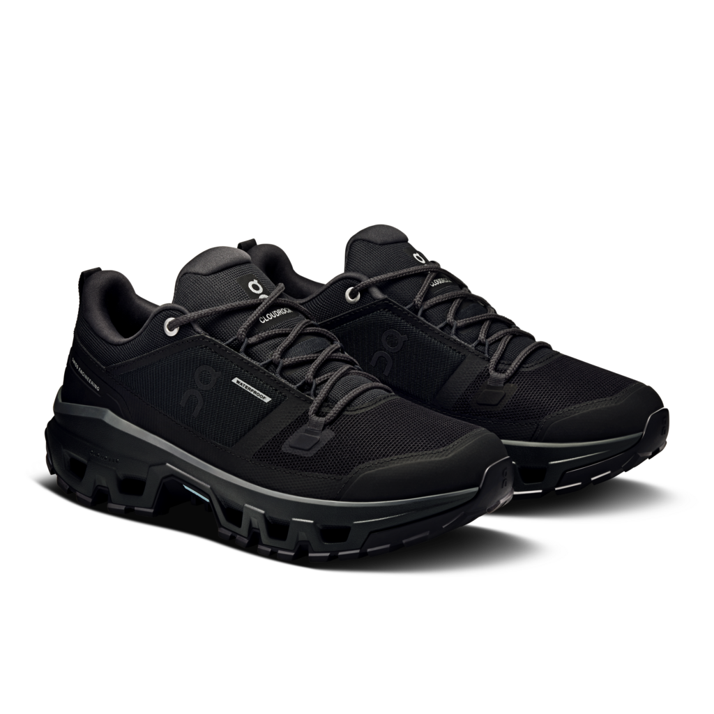 On Women Cloudrock Low Waterproof - Black / Black