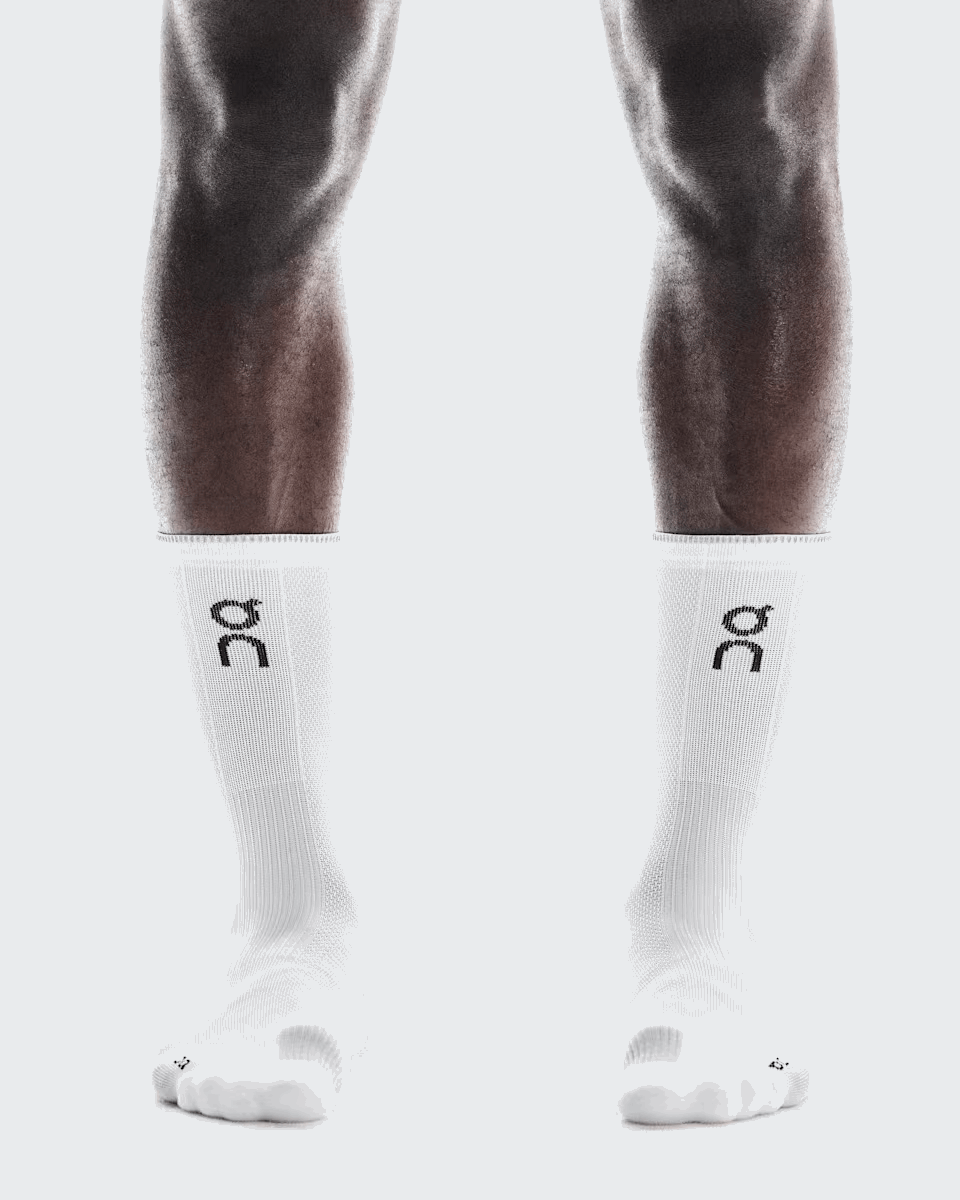 Buy On Unisex Performance Run Sock High - White / Glacier for running in Singapore - Running Lab SG