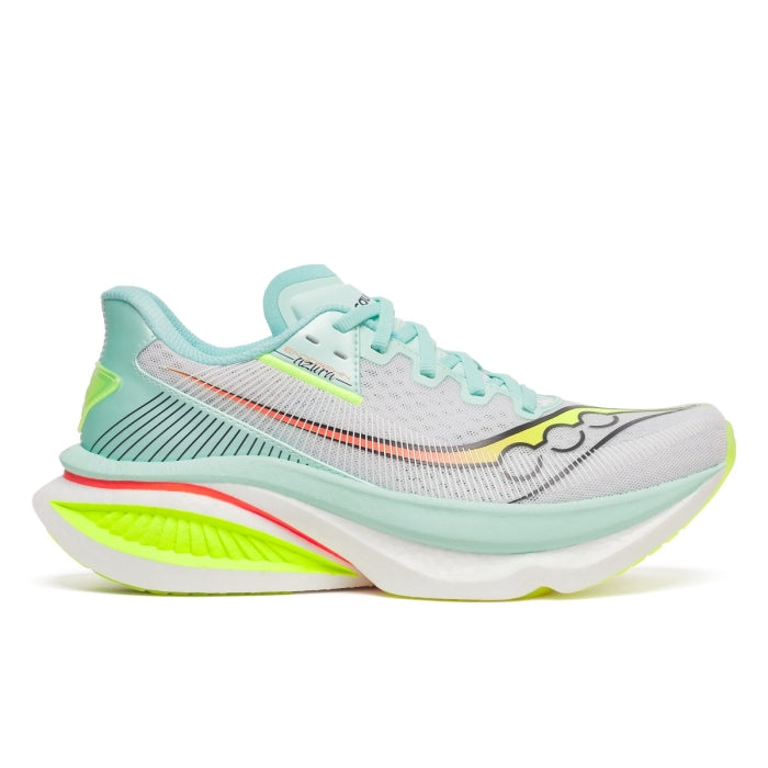 Buy Saucony Women Endorphin Azura - White / Splash for running in Singapore - Running Lab SG