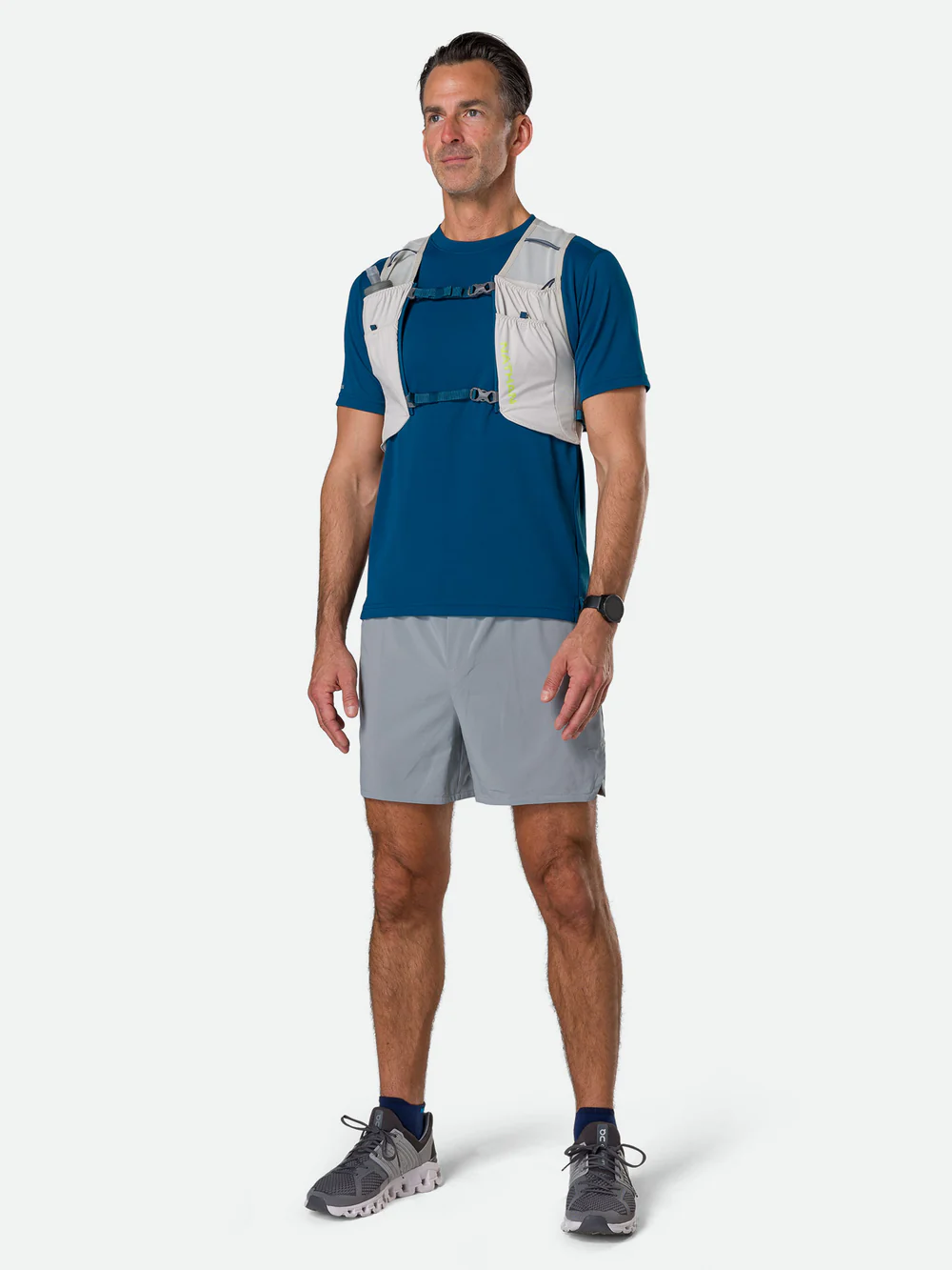 Nathan Sports Pinnacle Featherlite 1.5L Hydration Vest - Vapor Grey