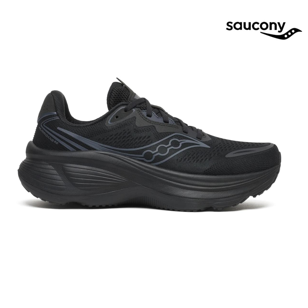 Buy Saucony Men Hurricane 26 Wide - Triple Black for running in Singapore - Running Lab SG