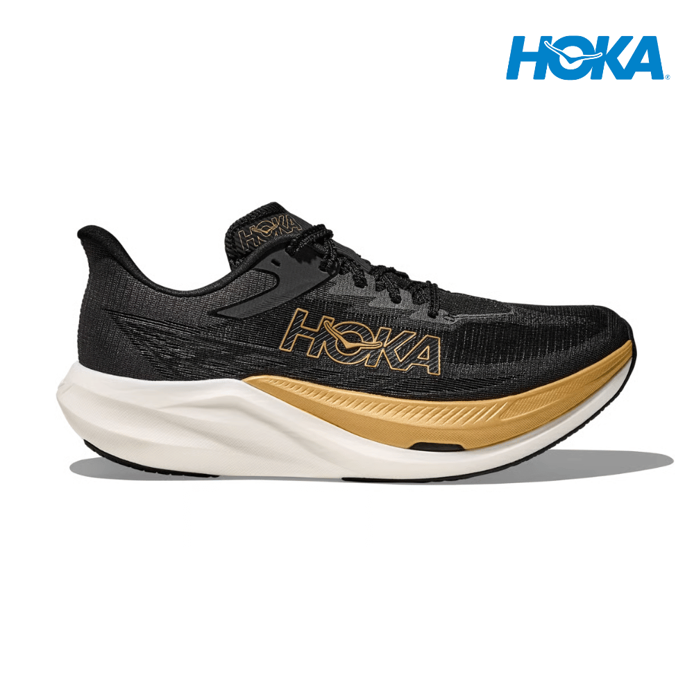 Buy HOKA Unisex Rocket X 3 - Black / Gold for running in Singapore - Running Lab SG