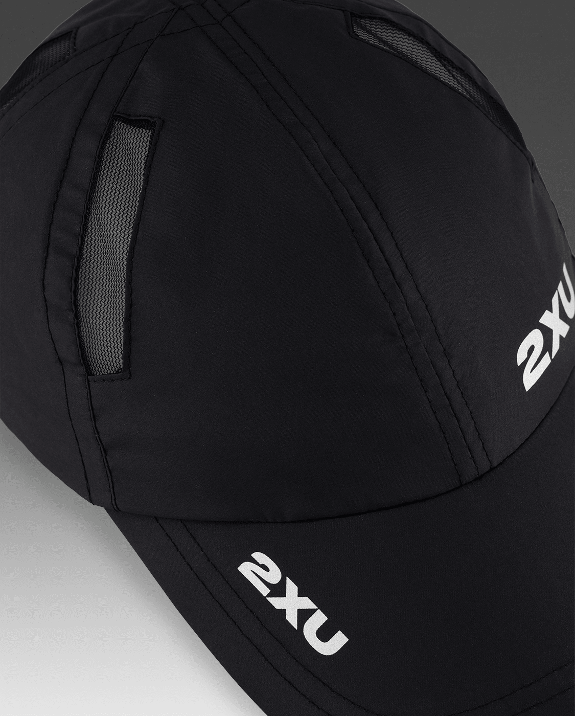 2XU Unisex Run Cap - Black / Black