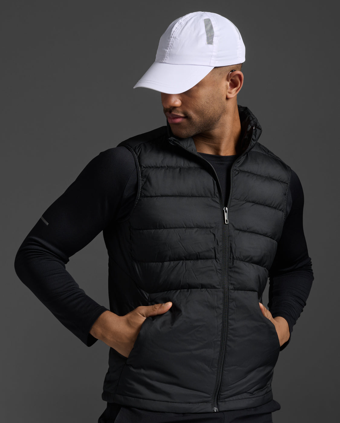 2XU Unisex Run Cap - White / White