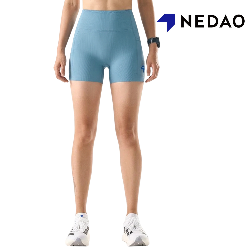 Buy NEDAO Women Velocityx Pro Short Tights - Morning Mist Blue for running in Singapore - Running Lab SG