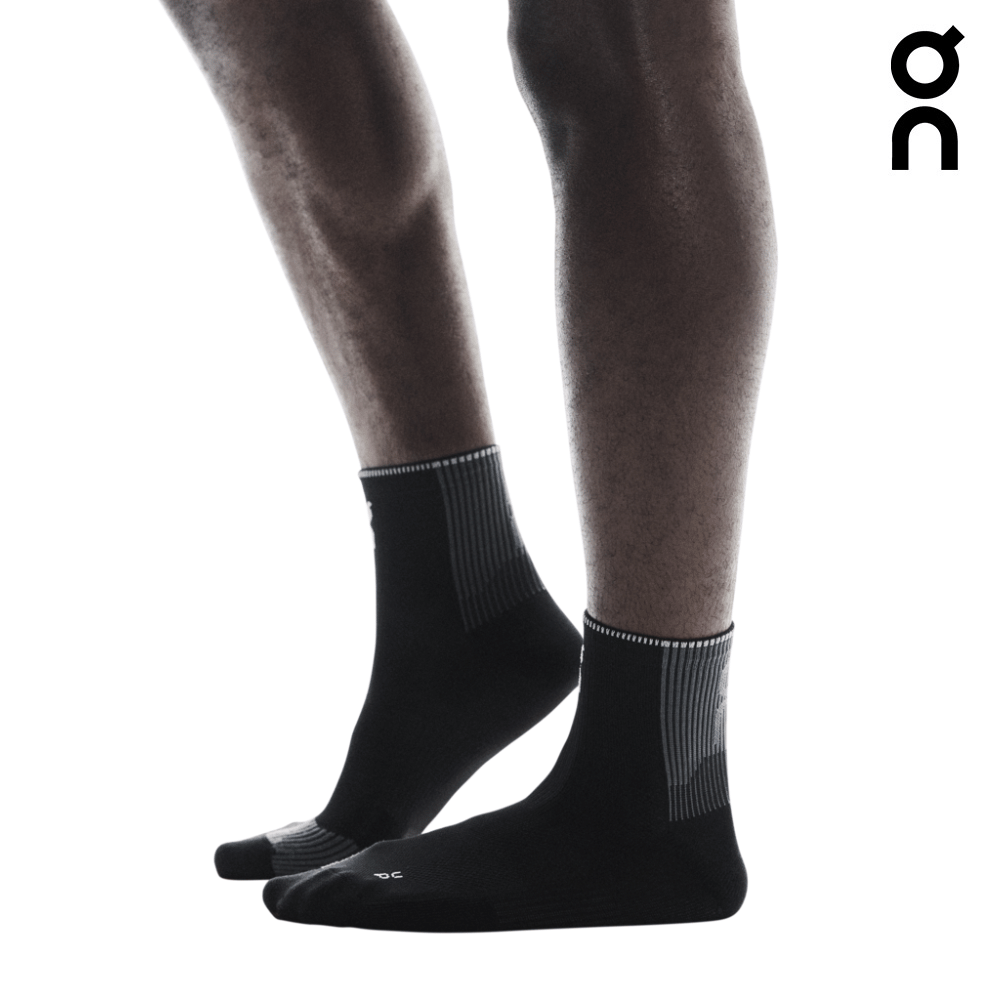 Buy On Unisex Performance Run Sock Mid - Black / Eclipse for running in Singapore - Running Lab SG