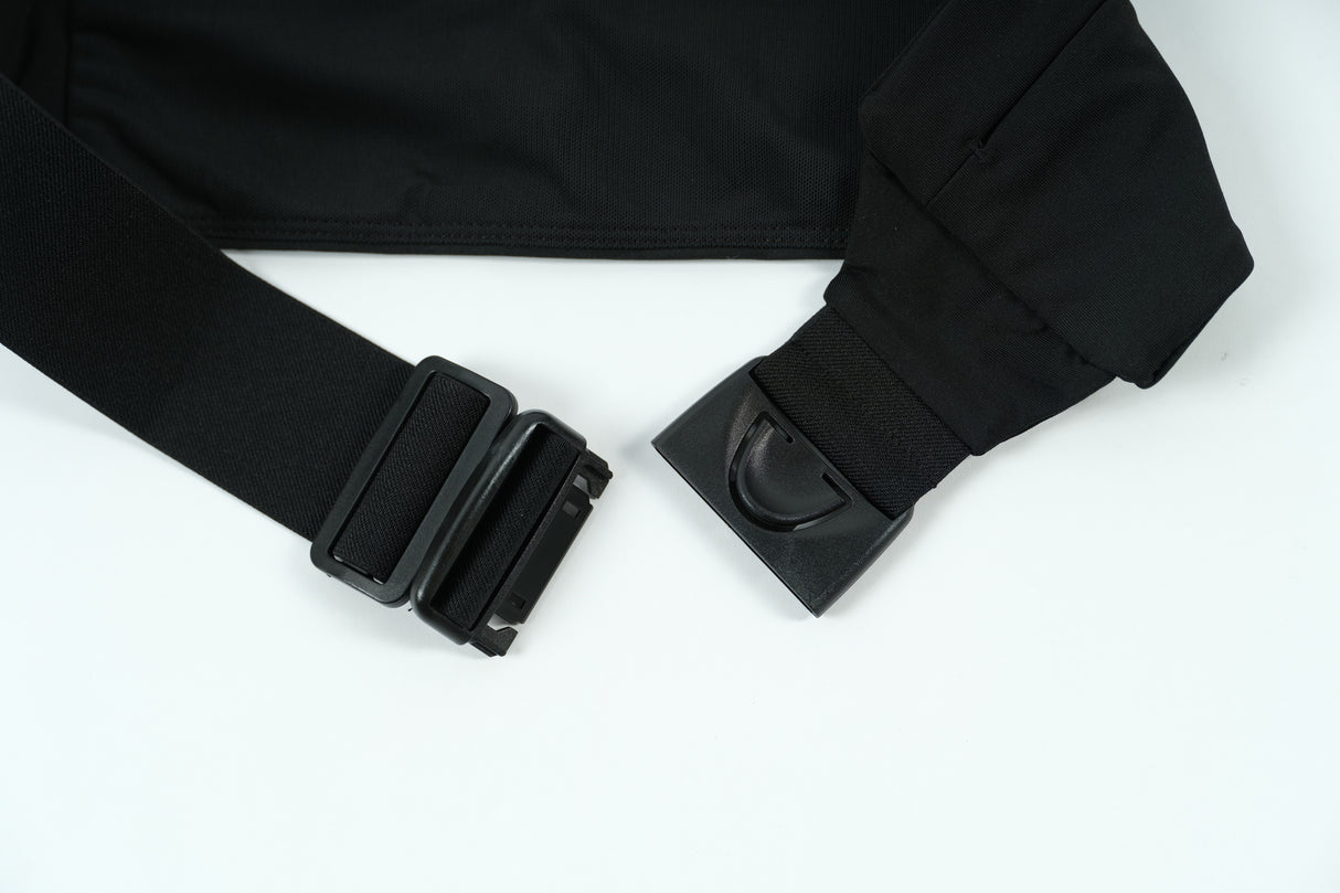 Oxygen Double Pocket Waist Belt - Black