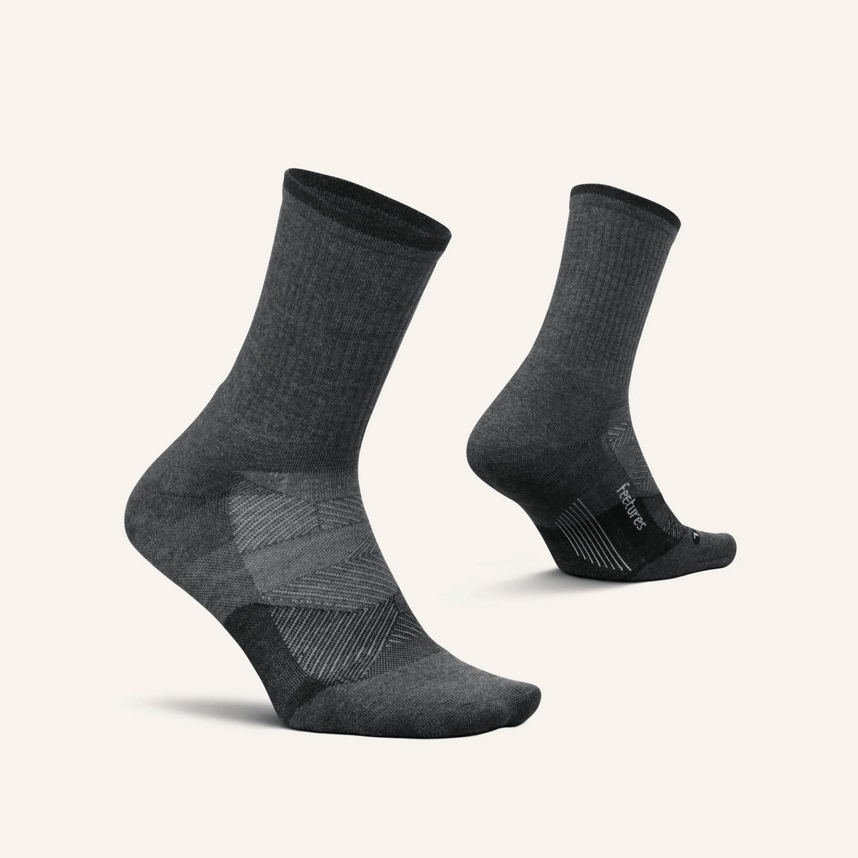 Buy Feetures Trail Max Cushion Mini Crew - Gray for running in Singapore - Running Lab SG