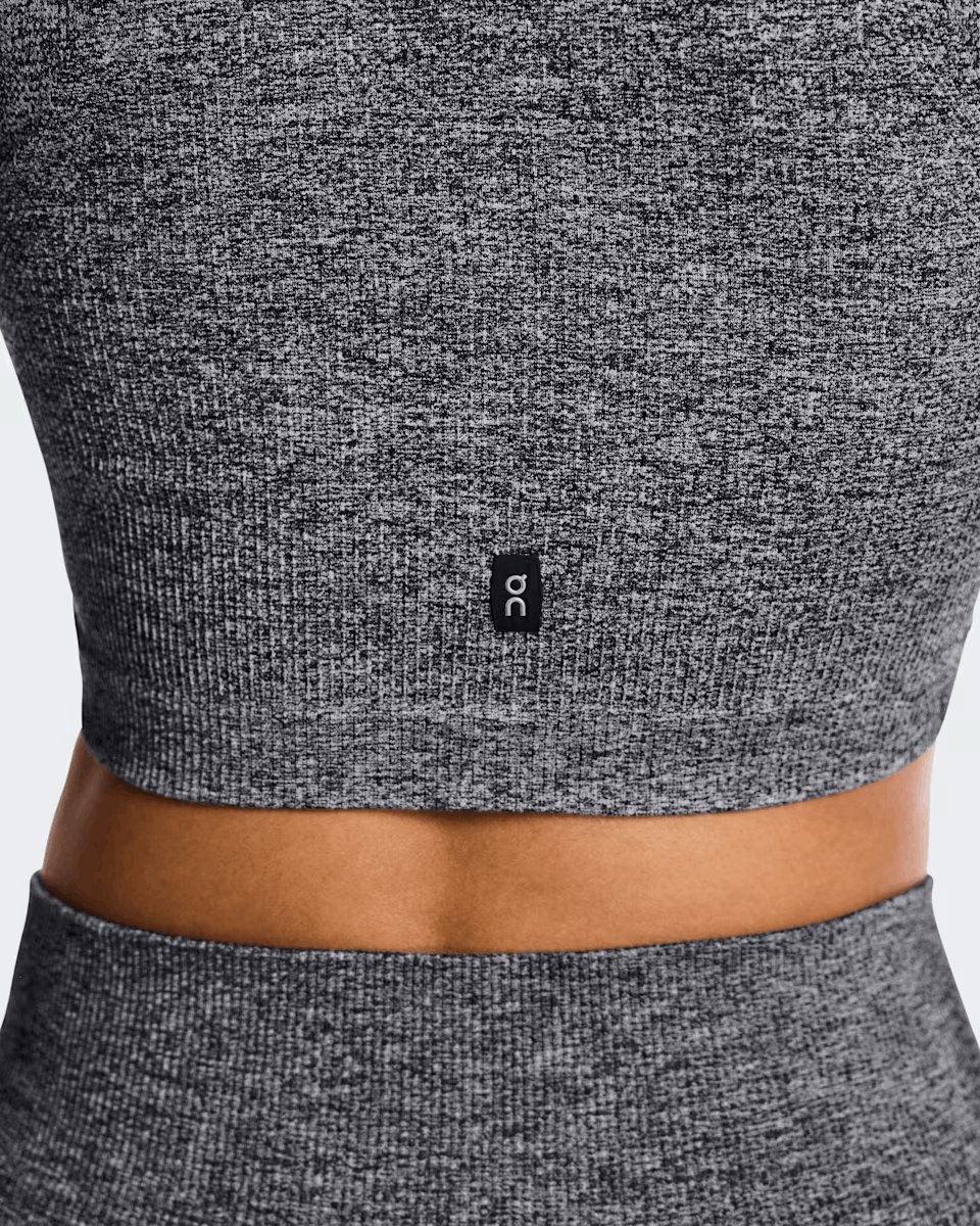 Buy On Women Studio Knit Crop - Graphite / Heather for running in Singapore - Running Lab SG