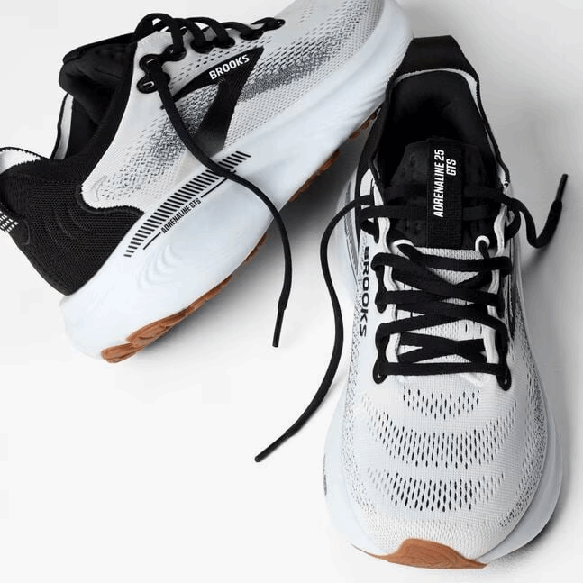 Buy Brooks Men Adrenaline GTS 25 Wide - White / Black / White for running in Singapore - Running Lab SG