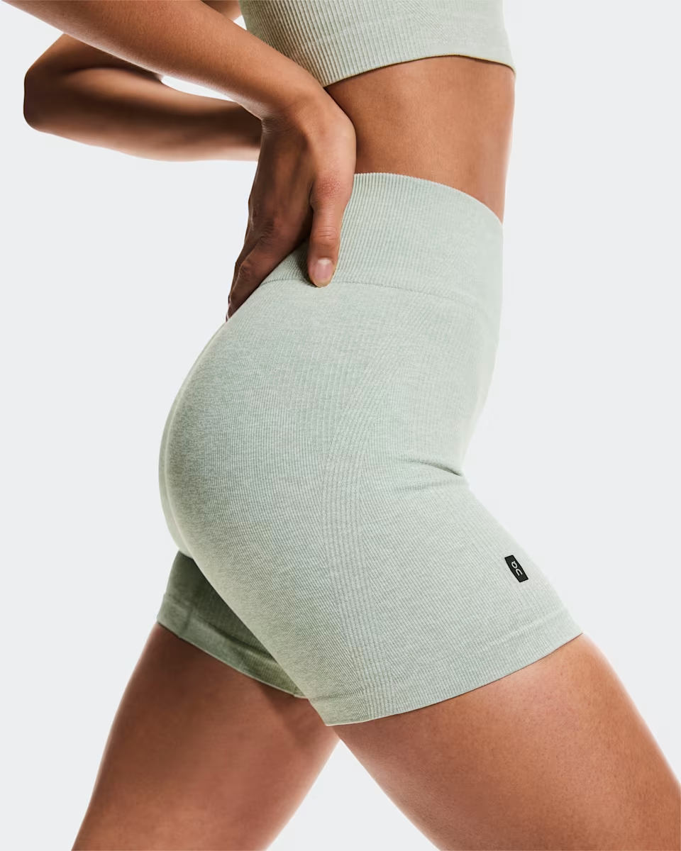 Buy On Women Studio Knit Shorts - Mineral / Heather for running in Singapore - Running Lab SG