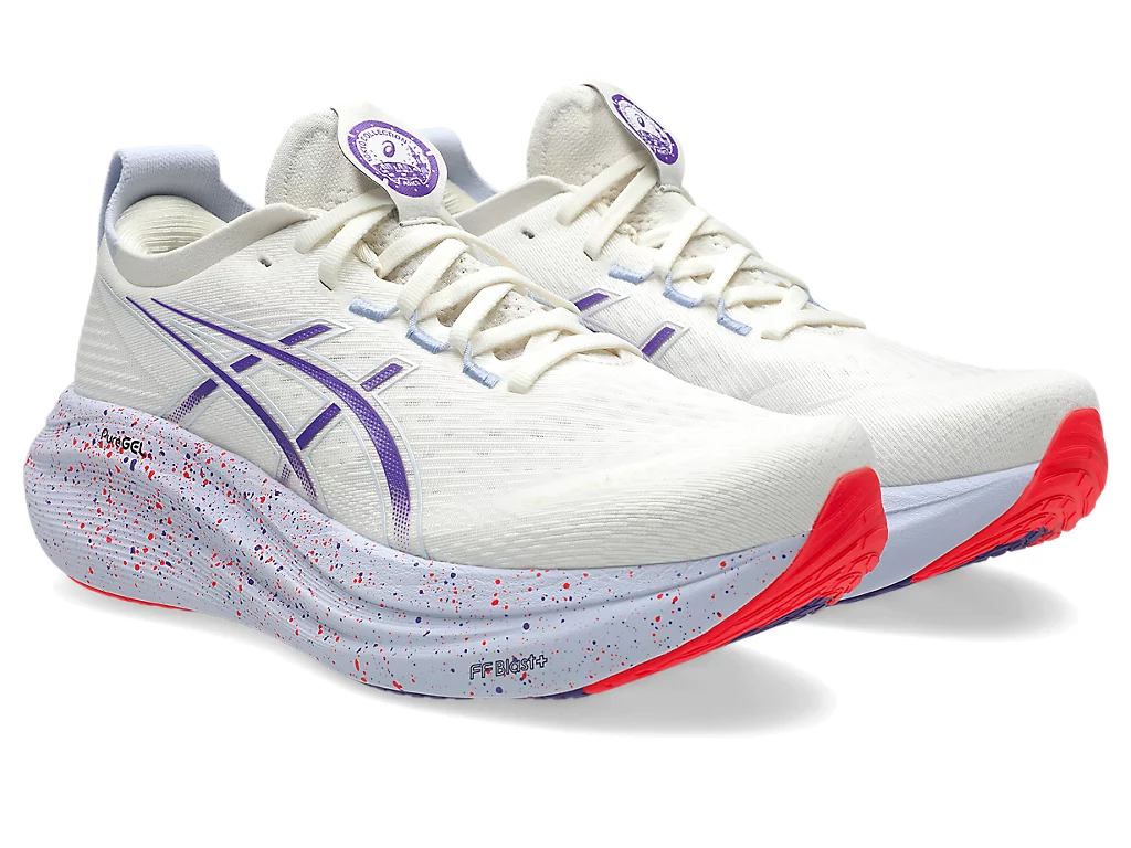 ASICS Men Gel-Nimbus 27 Tokyo - Cream / Edo Purple