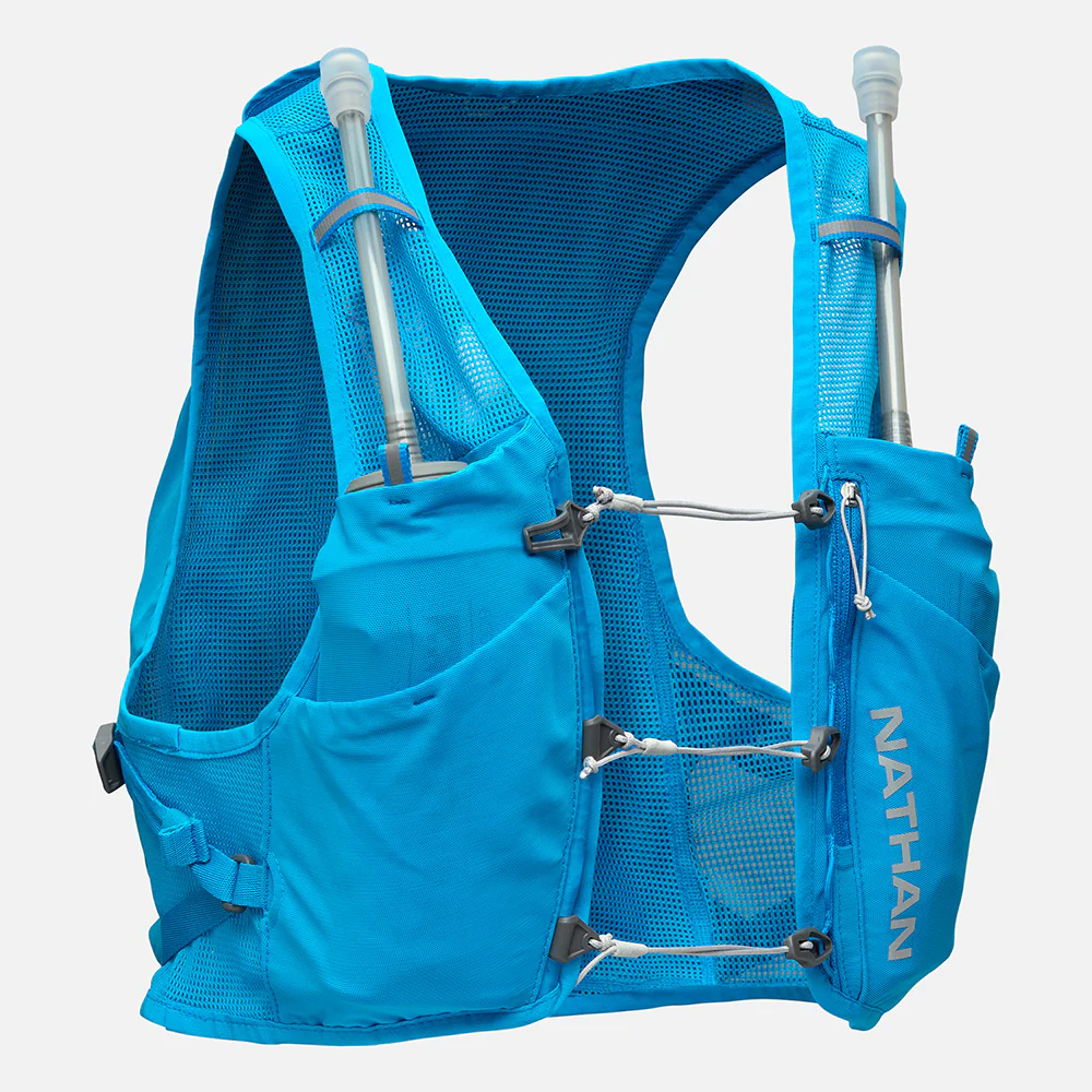 Nathan Sports Pinnacle Breeze 4L Hydration Race Vest - Electric Blue / Reflective Silver
