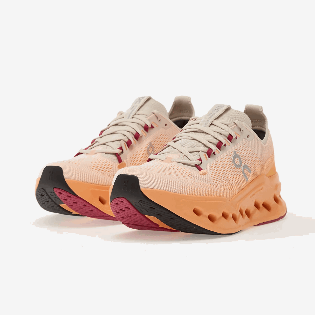 On Men Cloudsurfer Max - Pearl / Tangerine