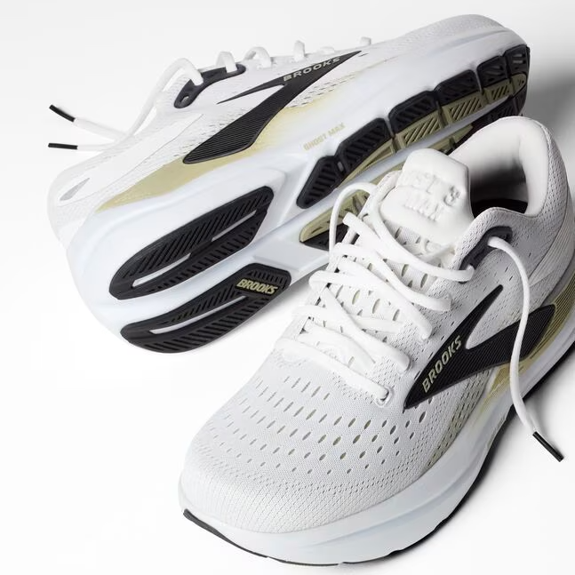 Brooks Men Ghost Max 3 Wide - Bright White / Tea / Black