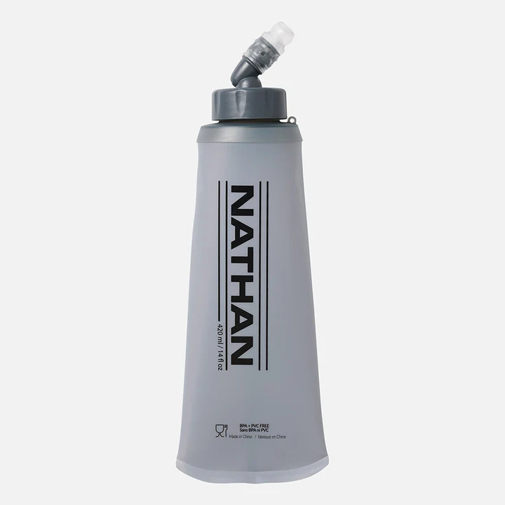 Nathan Sports Quick Start 3.0 4L Soft Flask Hydration Pack - Black / Reflective Silver