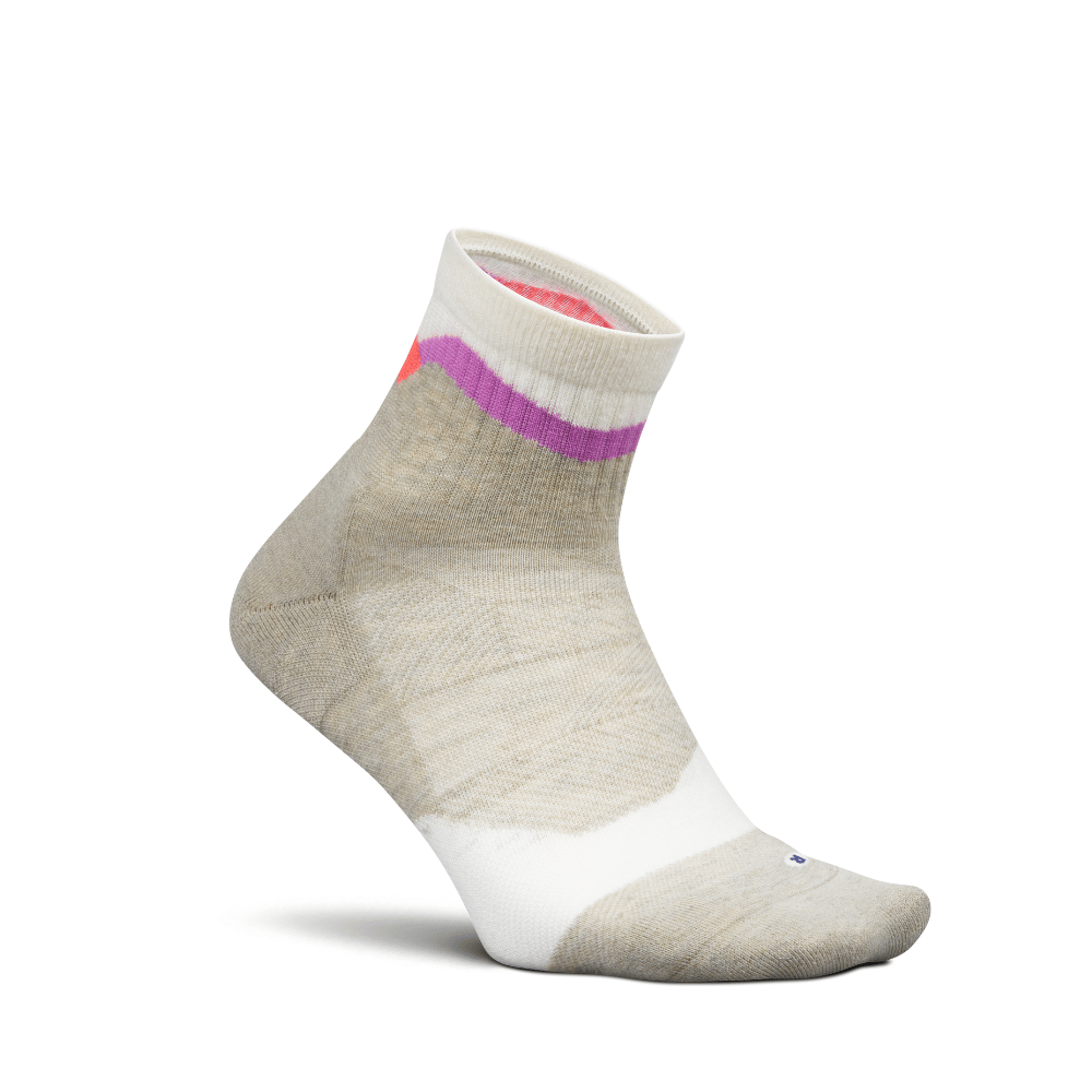 Feetures Trail Max Cushion Quarter - Mountain High Cream