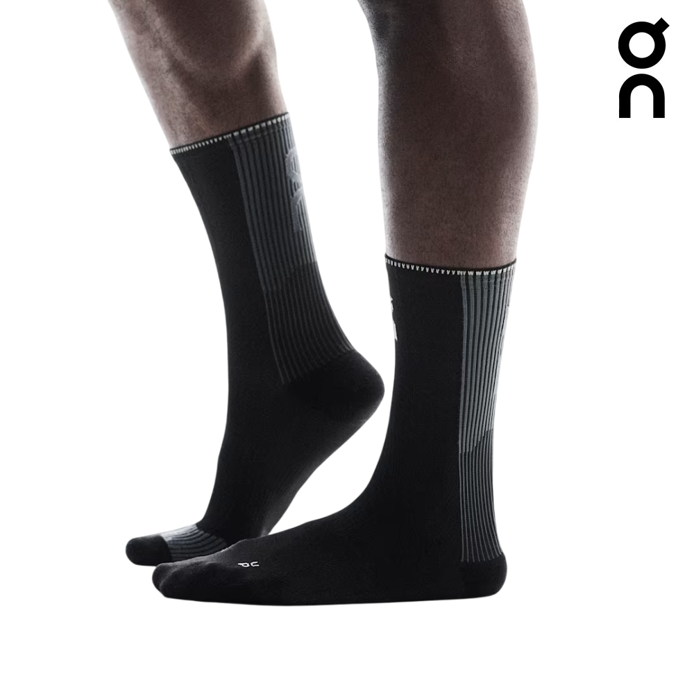 Buy On Unisex Performance Run Sock High - Black / Eclipse for running in Singapore - Running Lab SG