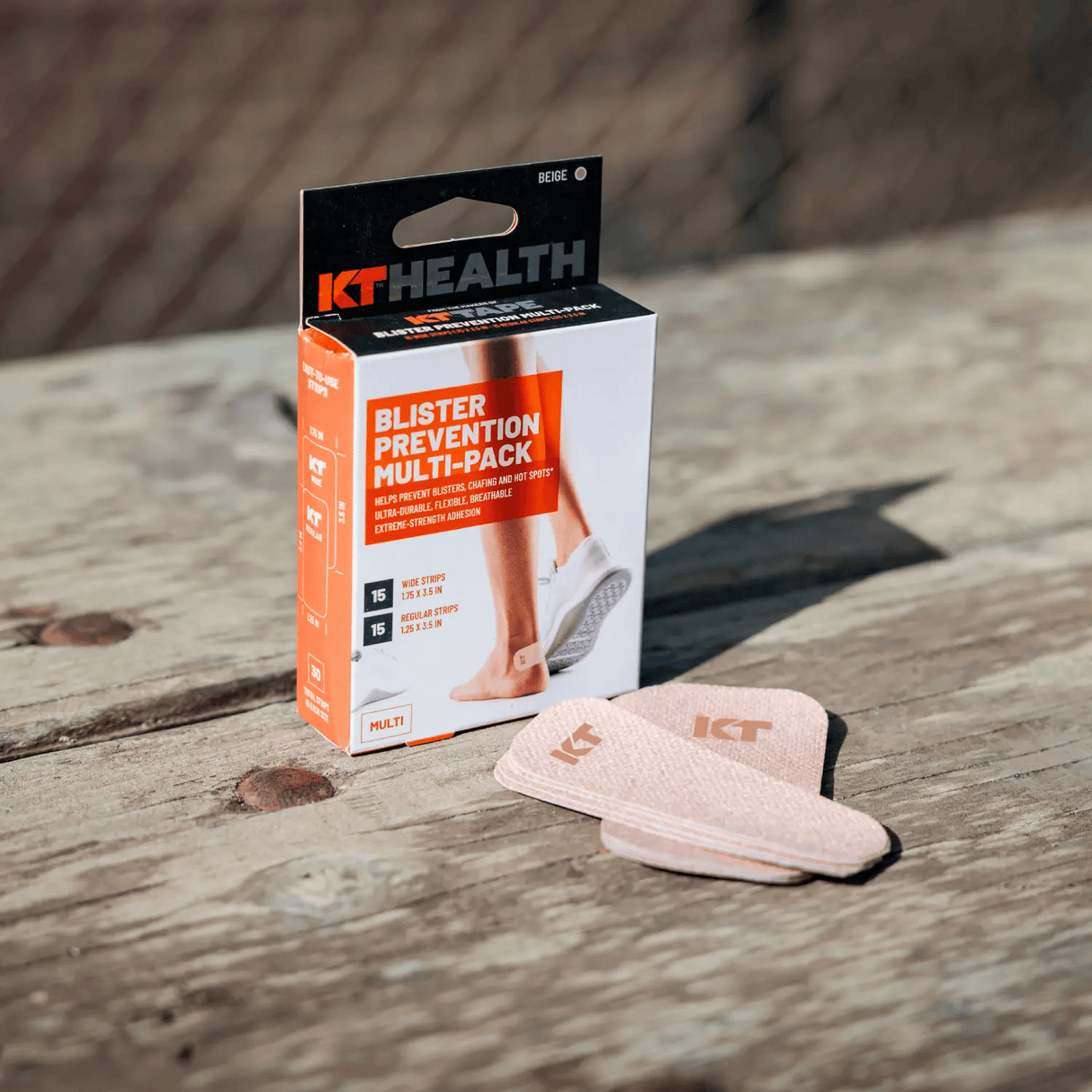 Buy KT Health Blister Prevention Tape 30 Strip Multipack - Beige for running in Singapore - Running Lab SG