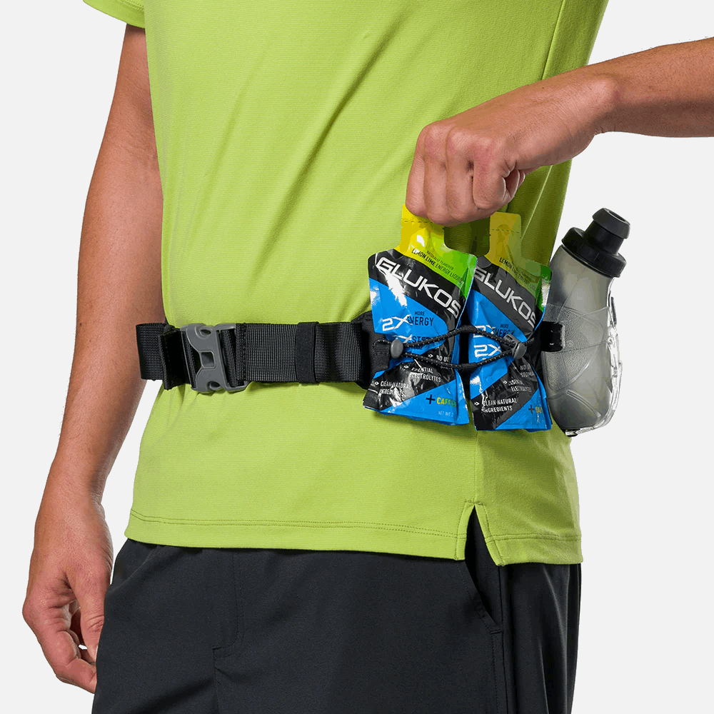 Nathan Sports Trail Mix Plus 3.0 Hydration Belt - Black / Reflective Silver