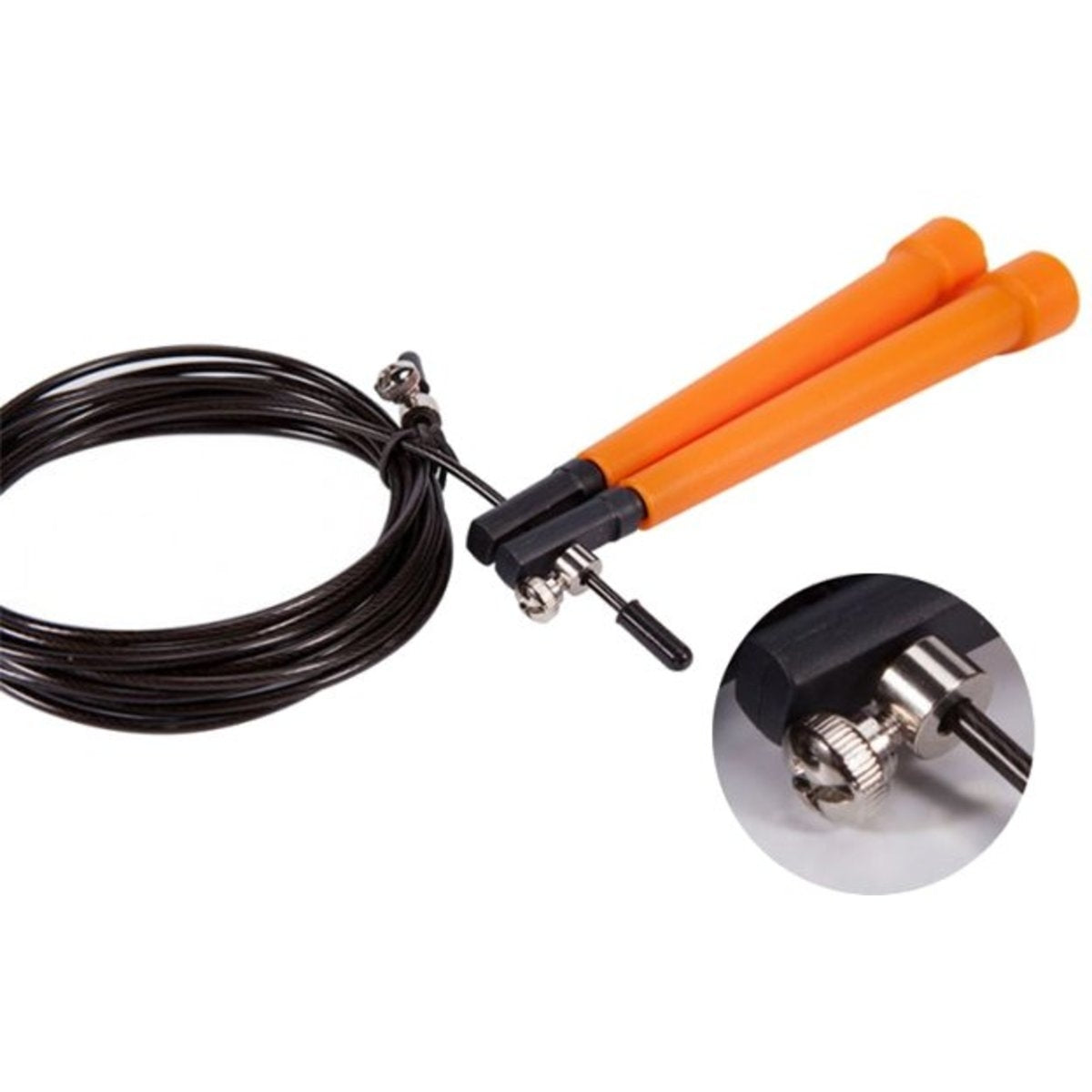 Buy LiveUp Cable Jump Rope - Orange / Black Handle for running in Singapore - Running Lab SG