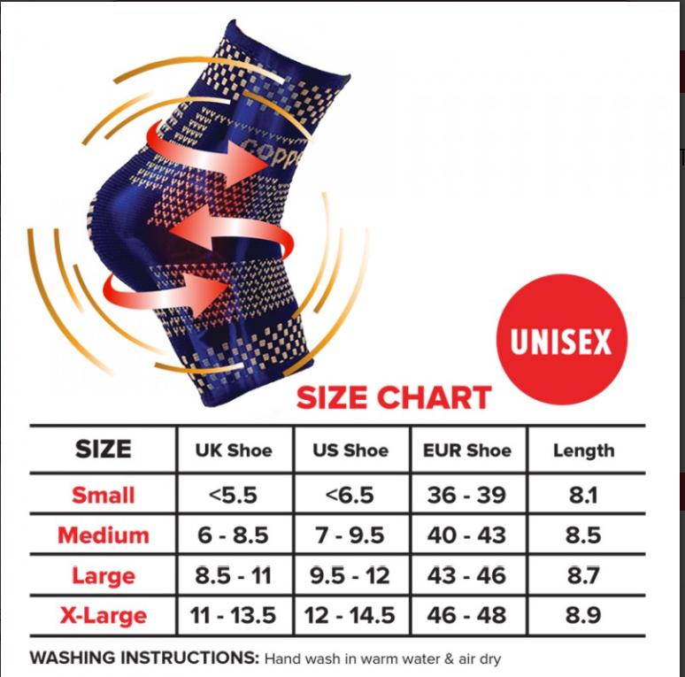 Buy AirFit Medi 3D X-Type Ankle Support Sleeve (Copper Infused) - 1 Piece for running in Singapore - Running Lab SG