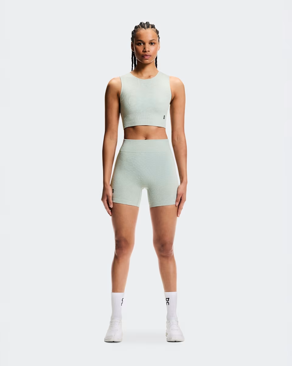 On Women Studio Knit Crop -  Mineral / Heather