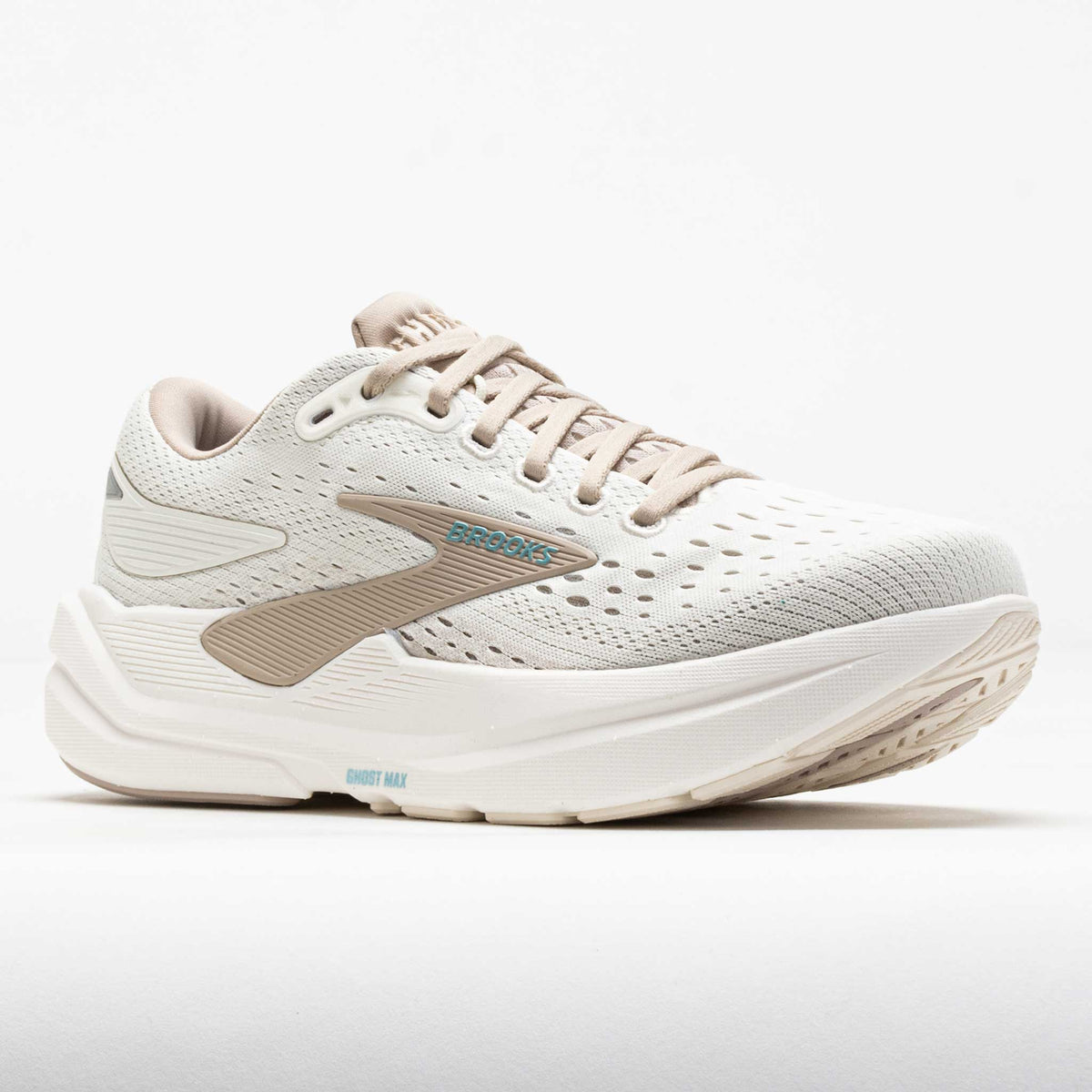 Buy Brooks Women Ghost Max 3 Wide - Coconut / Chateau Grey / Blue for running in Singapore - Running Lab SG