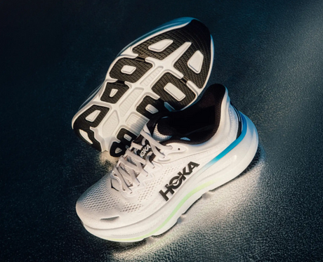 Buy HOKA Men Bondi 9 Wide - Frost / Black for running in Singapore - Running Lab SG