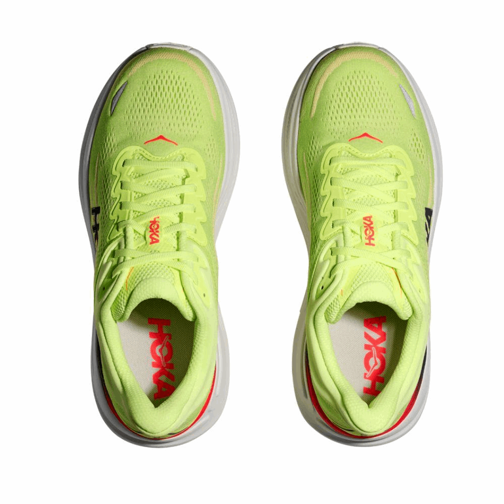 Buy HOKA Men Bondi 9 Wide - Neon Yuzu / Sunlight for running in Singapore - Running Lab SG