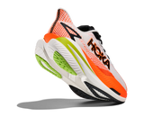 HOKA Men Mach X 3 - White / Neon Tangerine