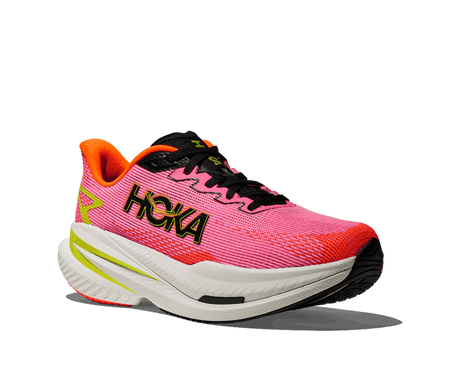 HOKA Women Mach X 3 Wide - Neon Rose / Neon Tangerine