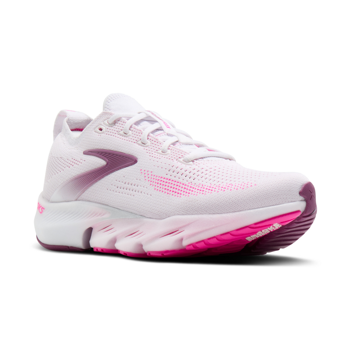 Buy Brooks Women Glycerin Flex - White / Cyber Pink / Argyle for running in Singapore - Running Lab SG