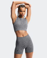 Buy On Women Studio Knit Shorts - Graphite / Heather for running in Singapore - Running Lab SG