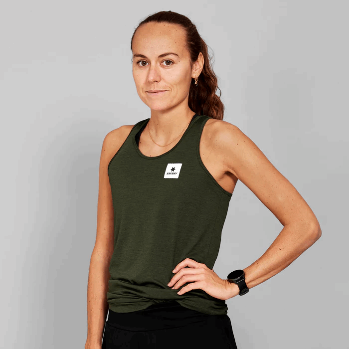 Buy SAYSKY Women Clean Combat Pro Singlet - Green for running in Singapore - Running Lab SG
