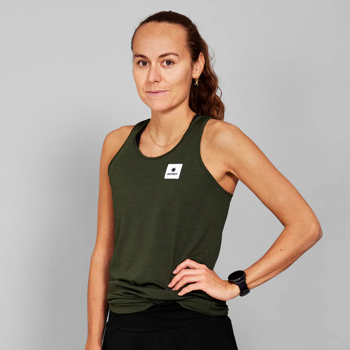 Buy SAYSKY Women Clean Combat Pro Singlet - Green for running in Singapore - Running Lab SG
