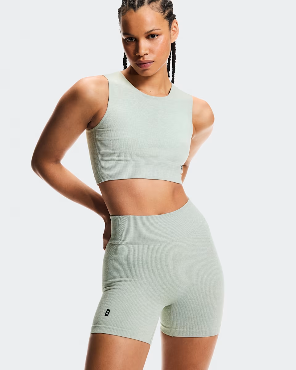 Buy On Women Studio Knit Shorts - Mineral / Heather for running in Singapore - Running Lab SG