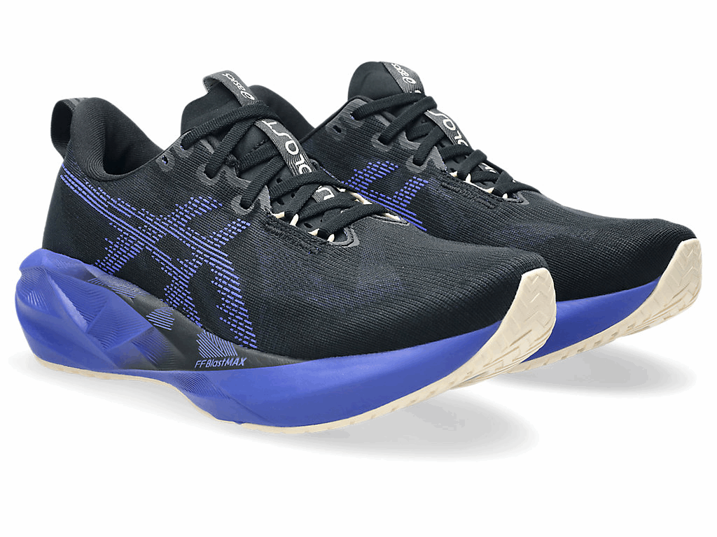 Buy ASICS Men Novablast 5 - Black / Cobalt Burst for running in Singapore - Running Lab SG