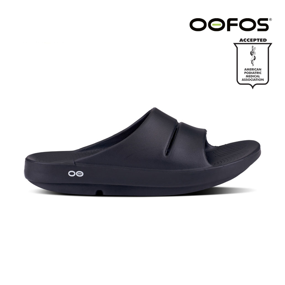 OOFOS Unisex OOahh - Black â Running Lab Singapore