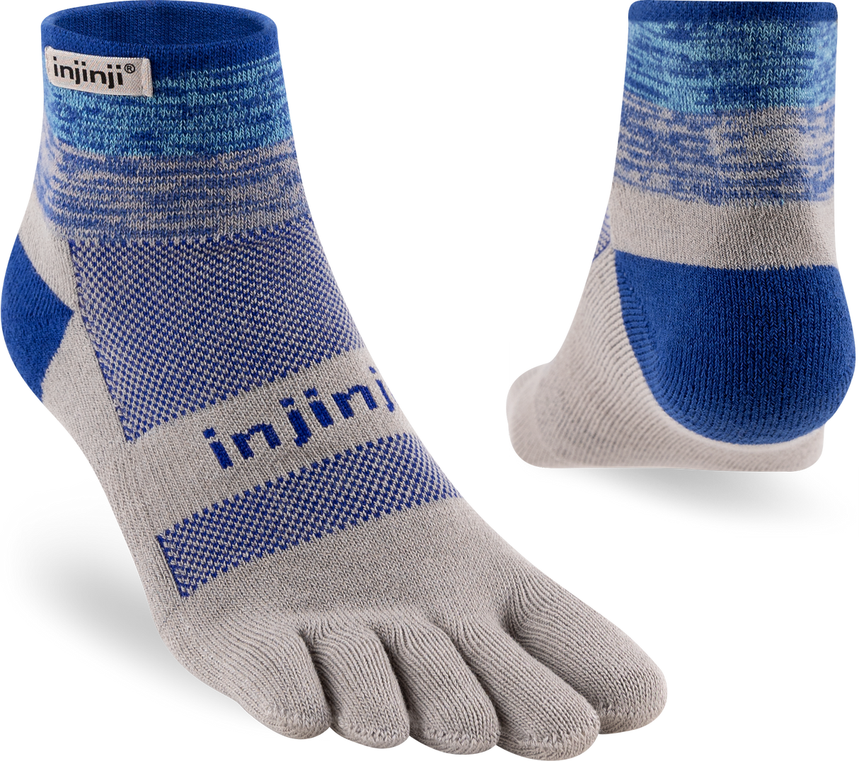 Injinji Trail Midweight Mini-Crew Coolmax - Neptune