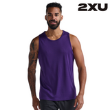 2XU Men Aero Tank - Acai / Black Reflective