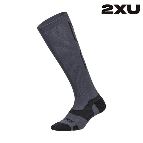2XU Hyoptik Reflective Compression Socks Grey Green NEW Mens Sz XS